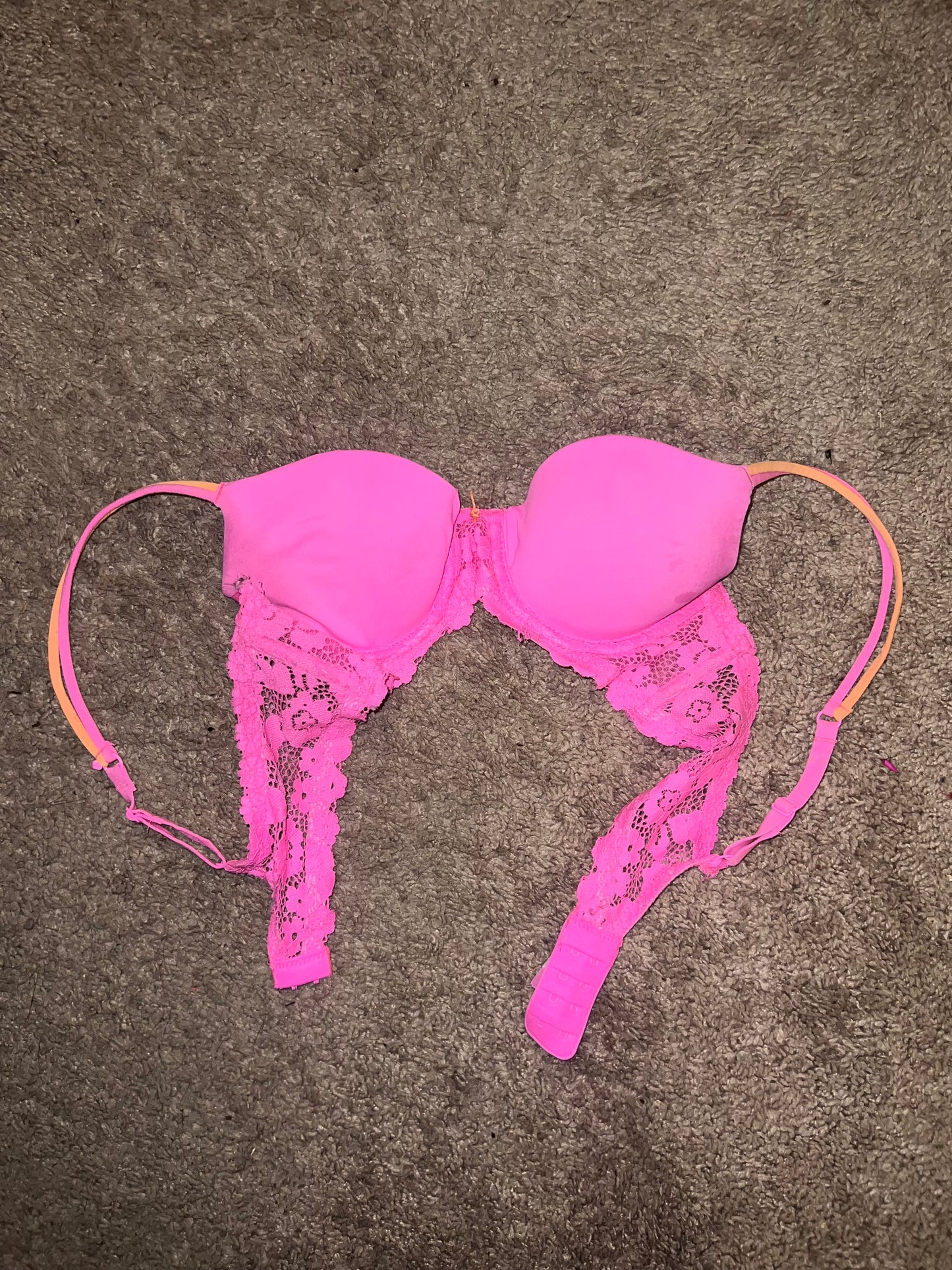 Used Pink Bra