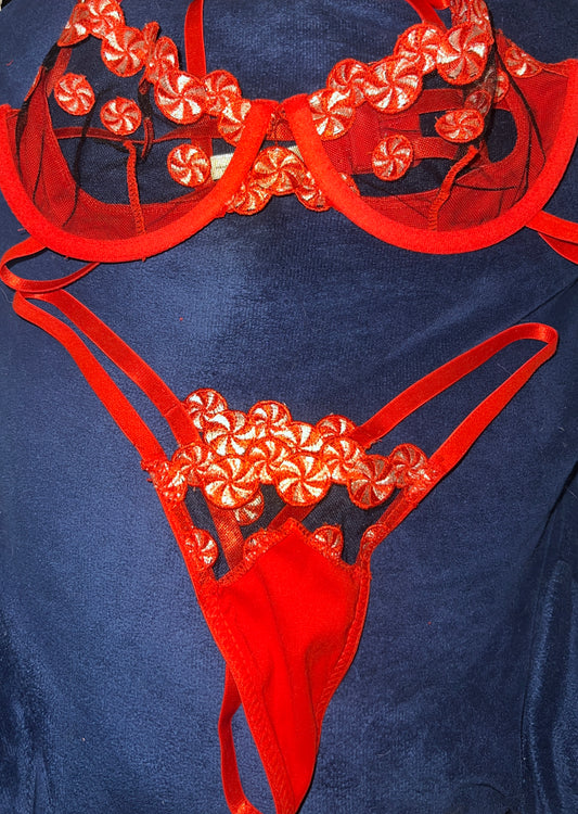 Used Festive 2 Pcs Lingerie (Full Set)